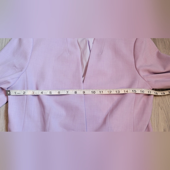 Ann Taylor Lavender Violet Lilac Cutaway Blazer Jacket, Women's 6T - Picture 5 of 16